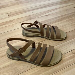 CROCS Women's Brown Strappy Sandals